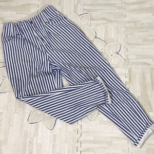 UNIONBAY Blue and White Striped Women Jeans